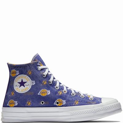 Converse X Nba Chuck 70 Franchise High Tops Womens - Navy Shoes (907UCMEB)